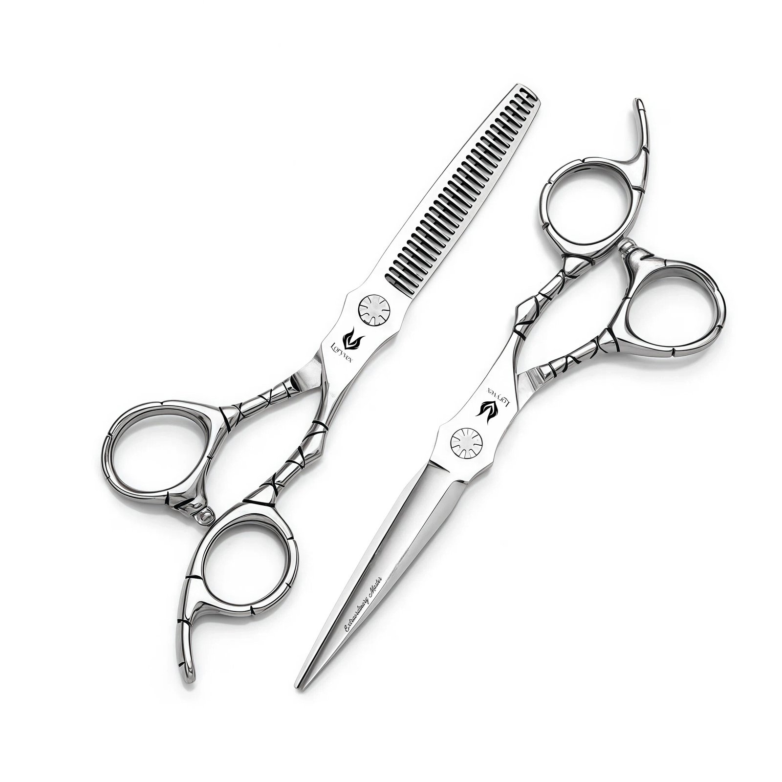 Line Pattern Handle Scissors Set