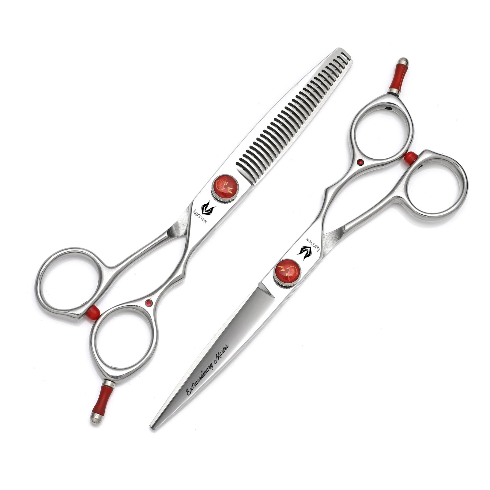 Red Accent Professional Scissors Set