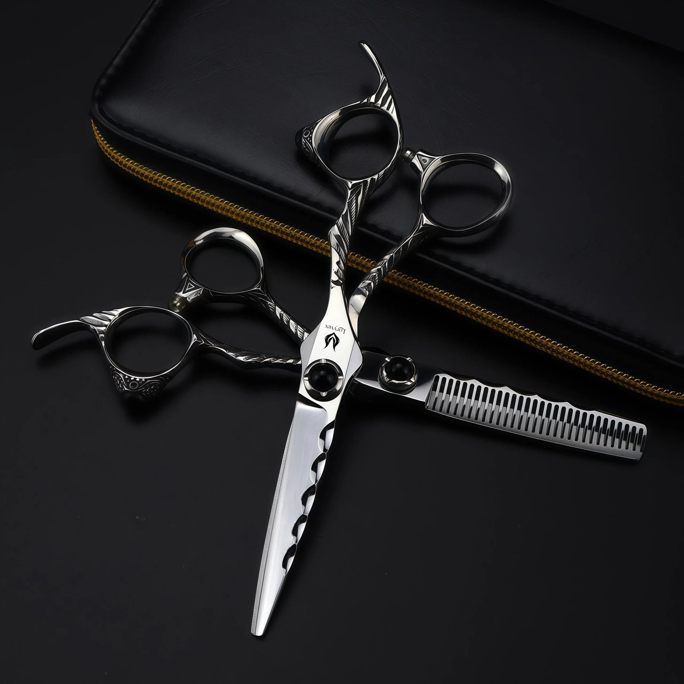 Sculpted Handle Cutting & Thinning Set — 4
