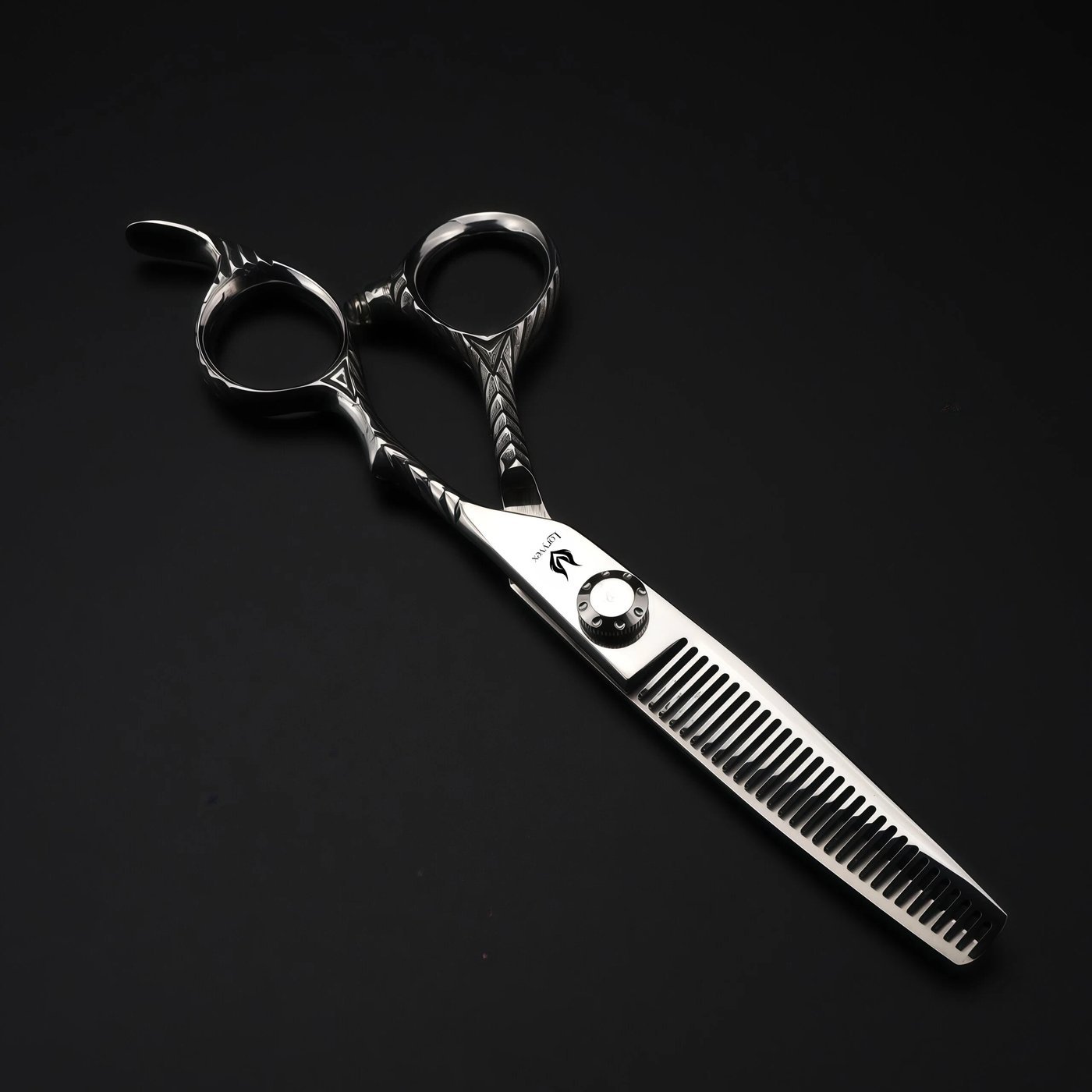 Dark Sculpted Handle Scissors Set — 2