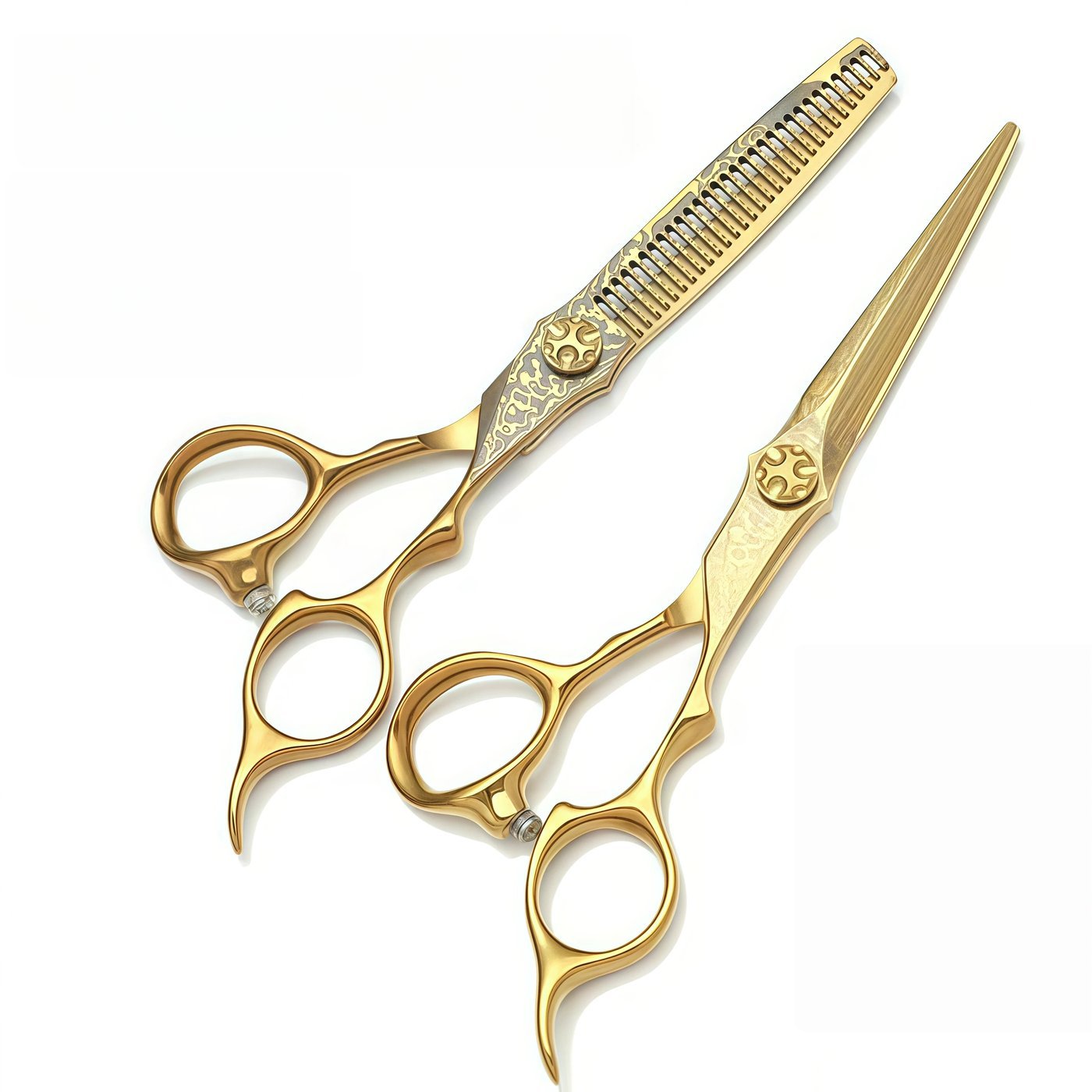 Gold Finish Scissors Set