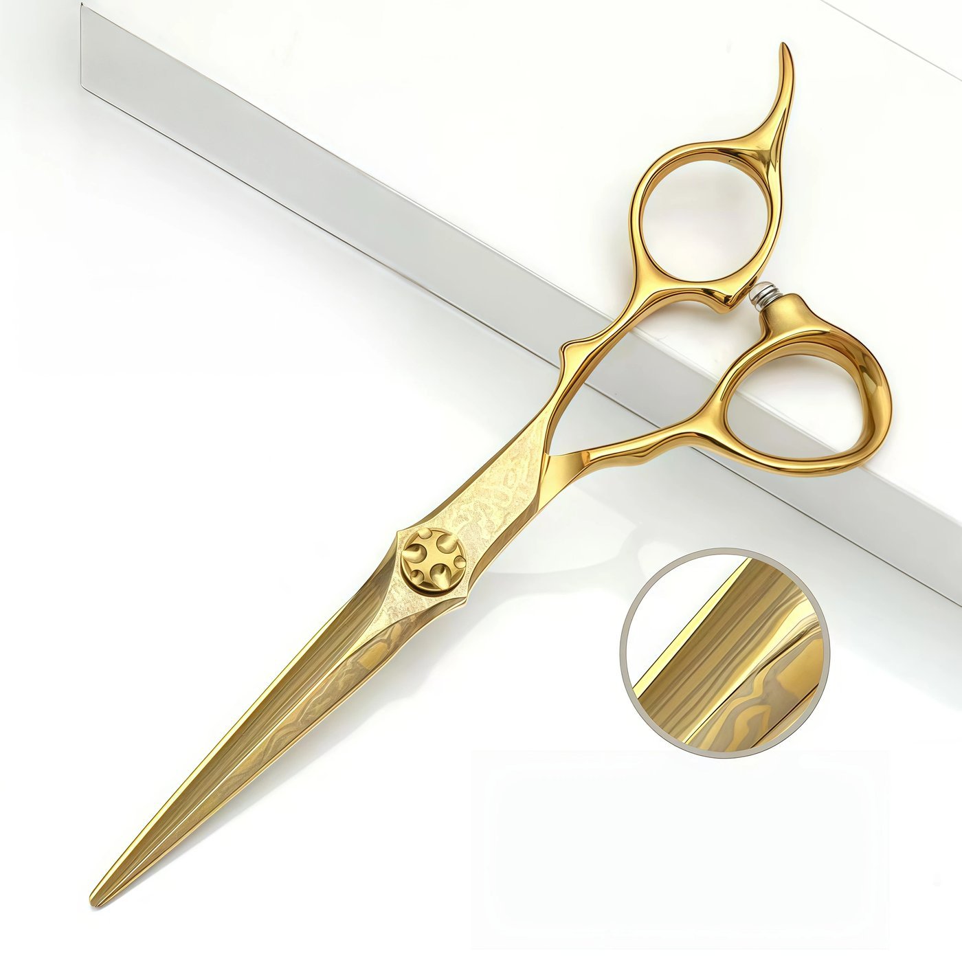 Gold Finish Scissors Set — 2