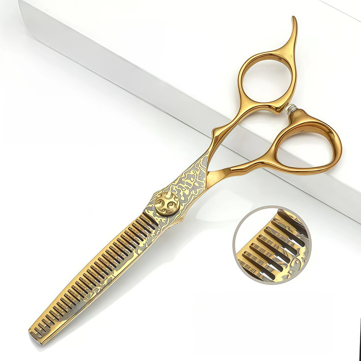 Gold Finish Scissors Set — 3