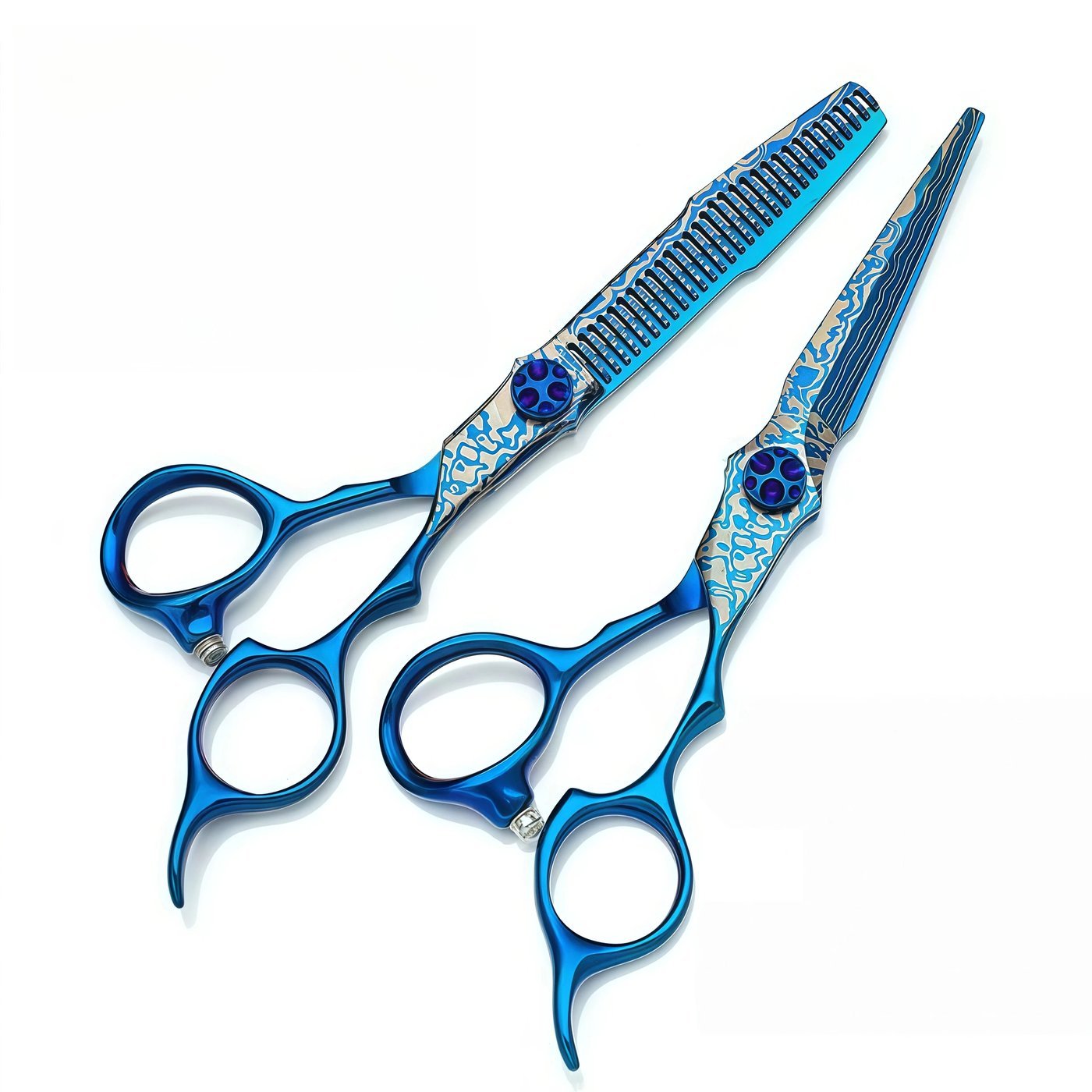 Blue Finish Scissors Set