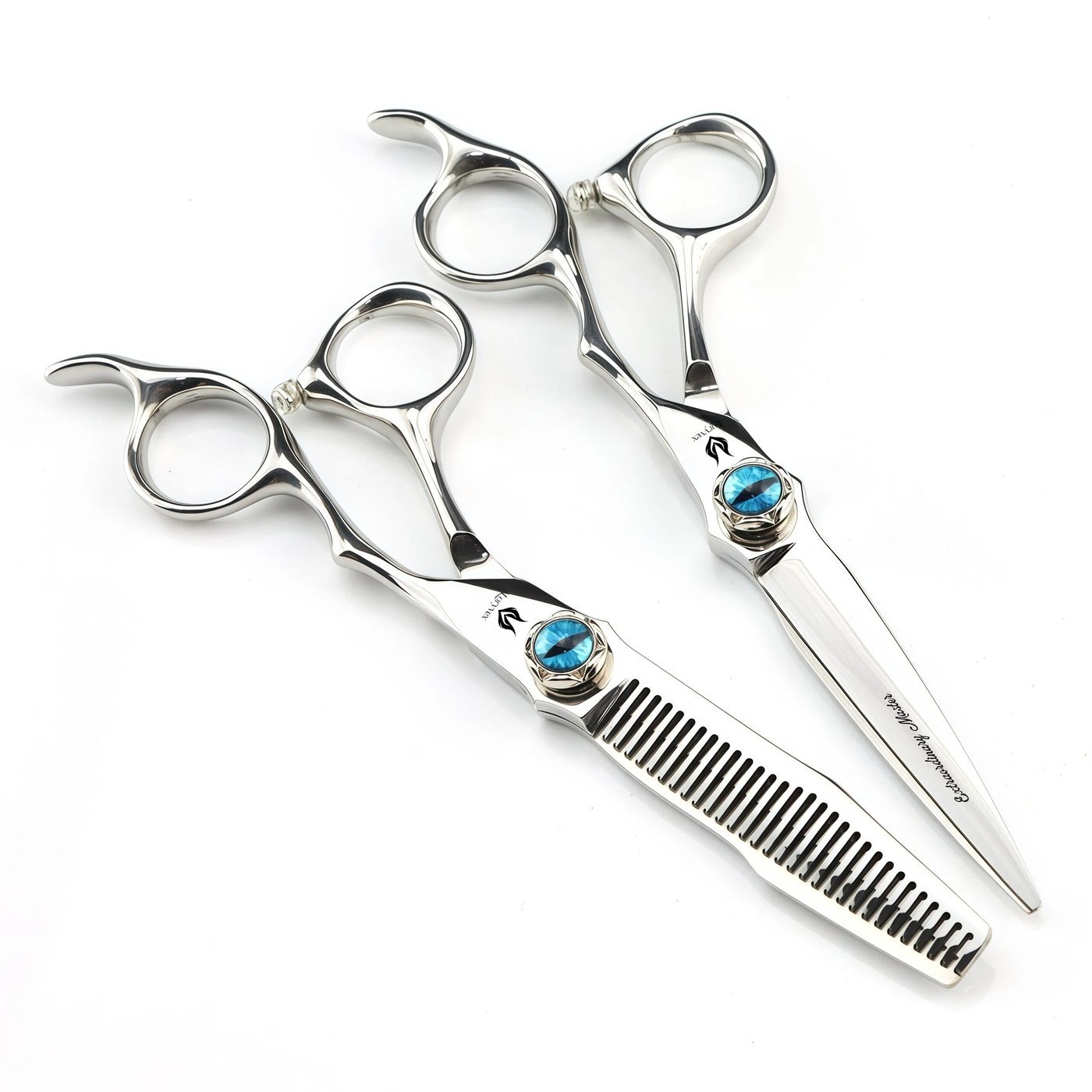Hairdressing cutting and thinning scissors
