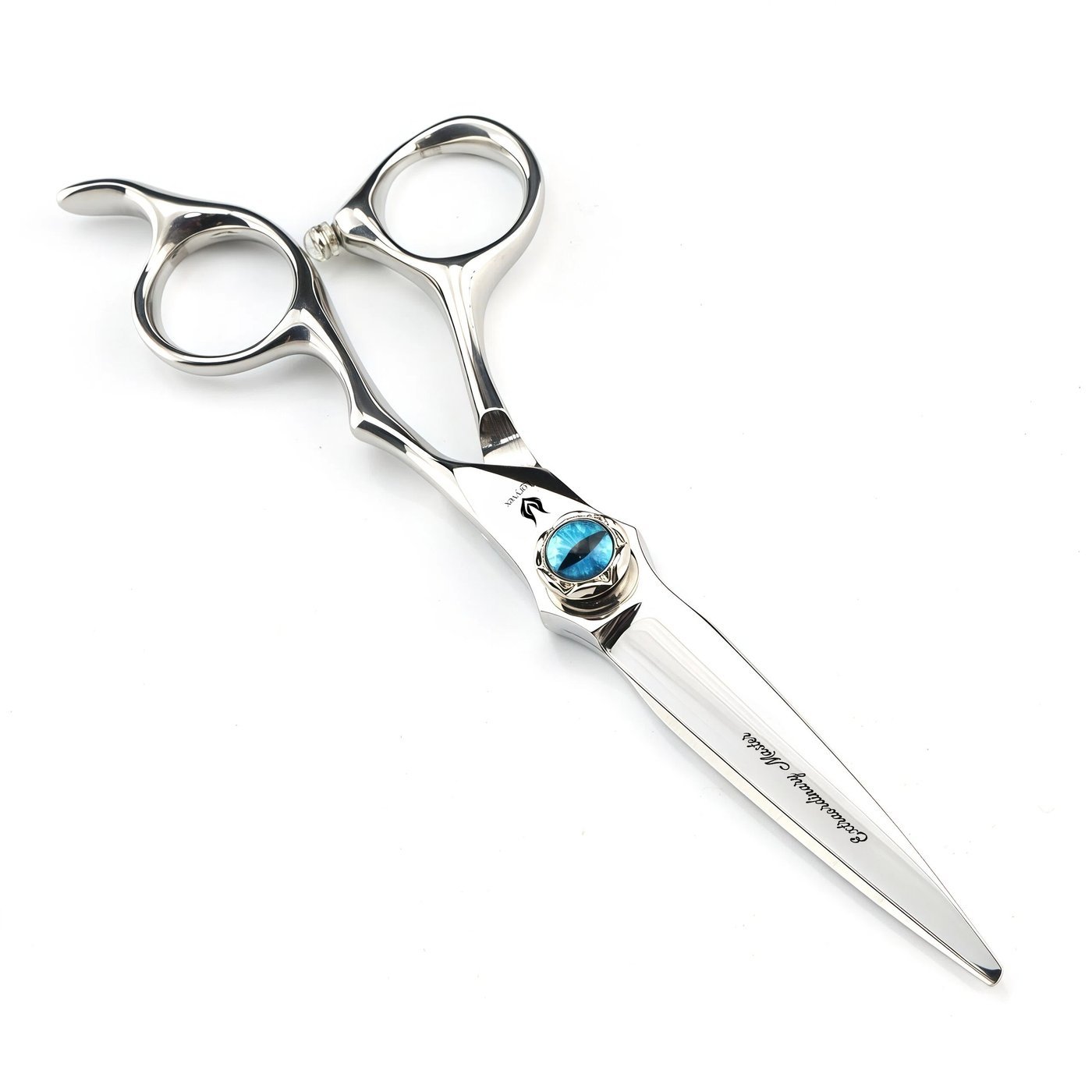 Blue Accent Silver Scissors Set — 4