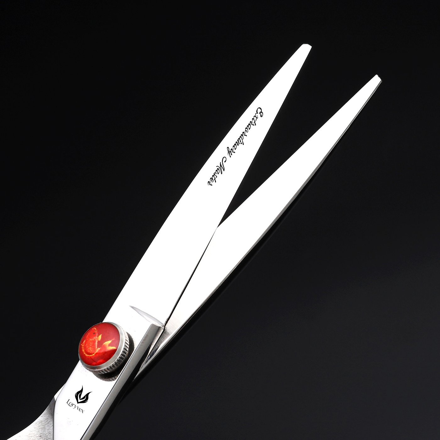 Red Accent Scissors Set — 4