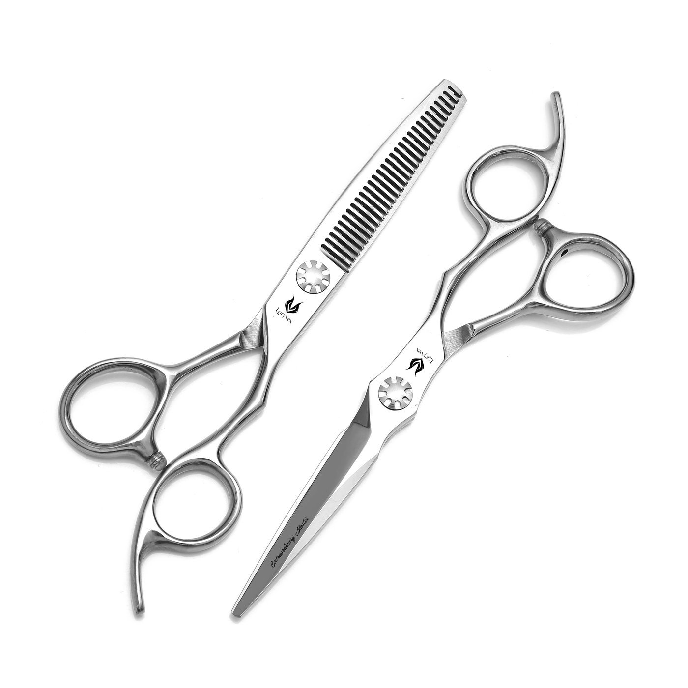 Silver Emblem Pivot Scissors Set