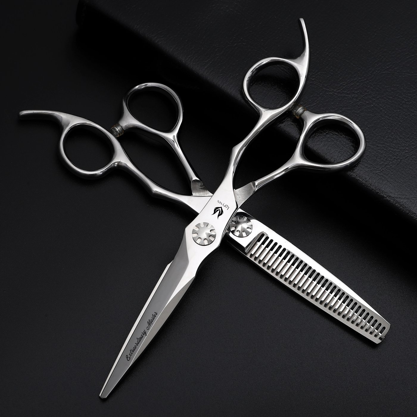 Silver Emblem Pivot Scissors Set — 2