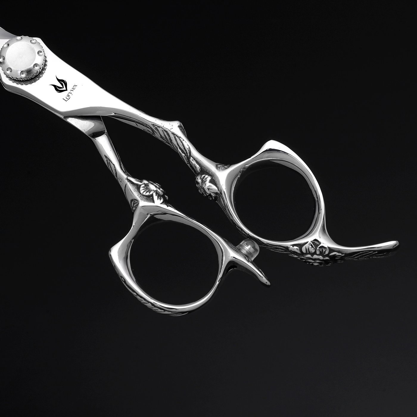 Sculpted Grip Silver Scissors Set — 6