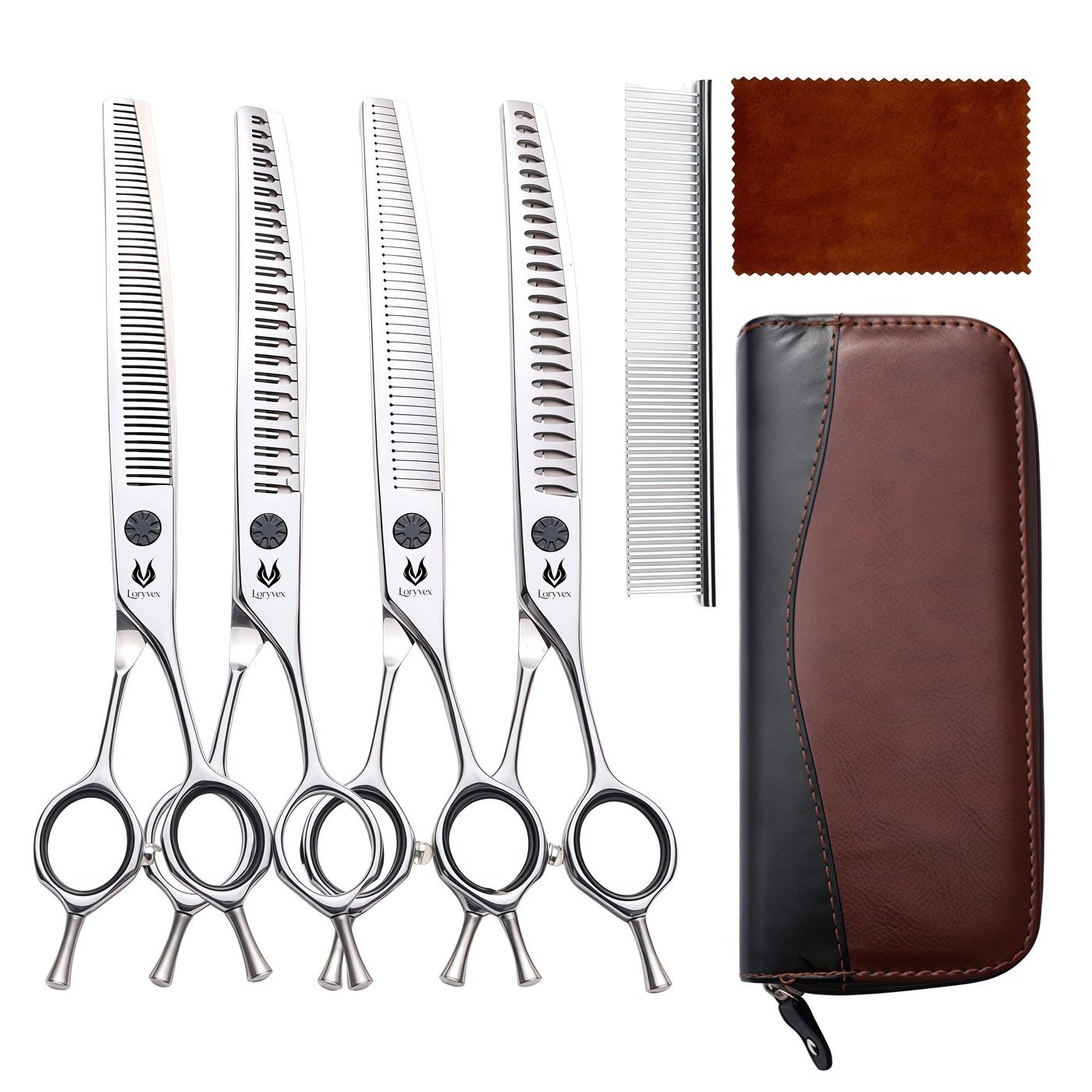 Silver Grooming Scissors Collection