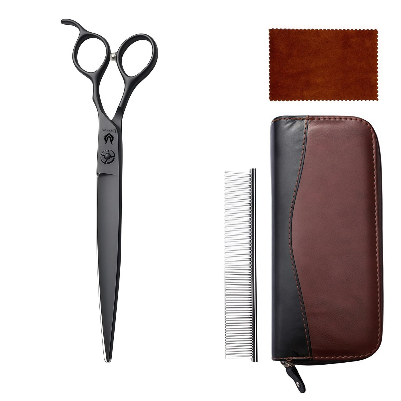 Black Finish Grooming Scissors