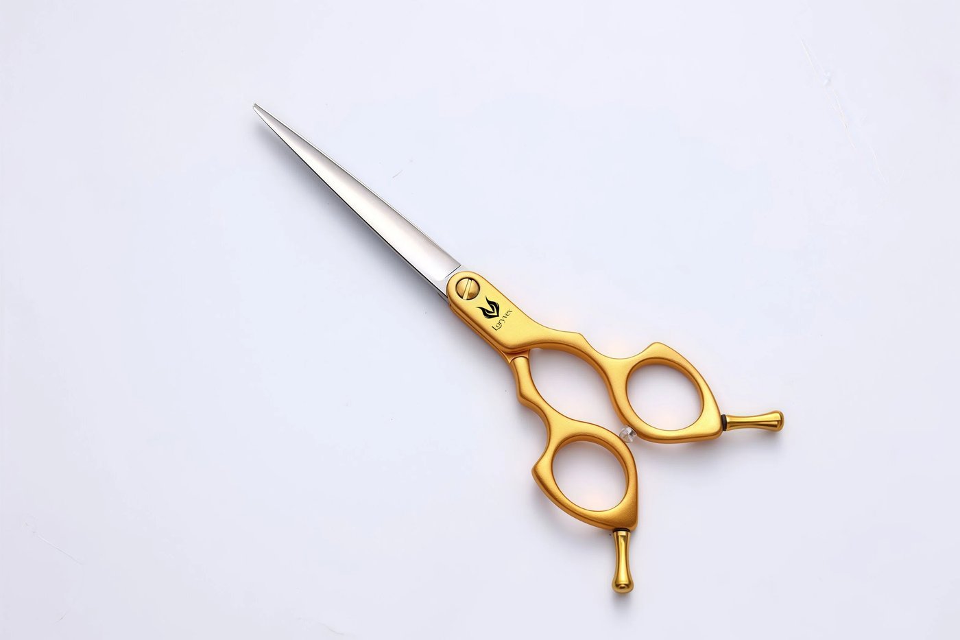 Gold Handle Curved Grooming Scissors — 3