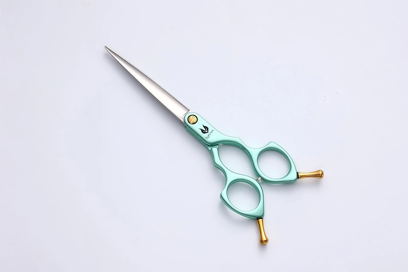 Mint Handle Curved Grooming Scissors — 3
