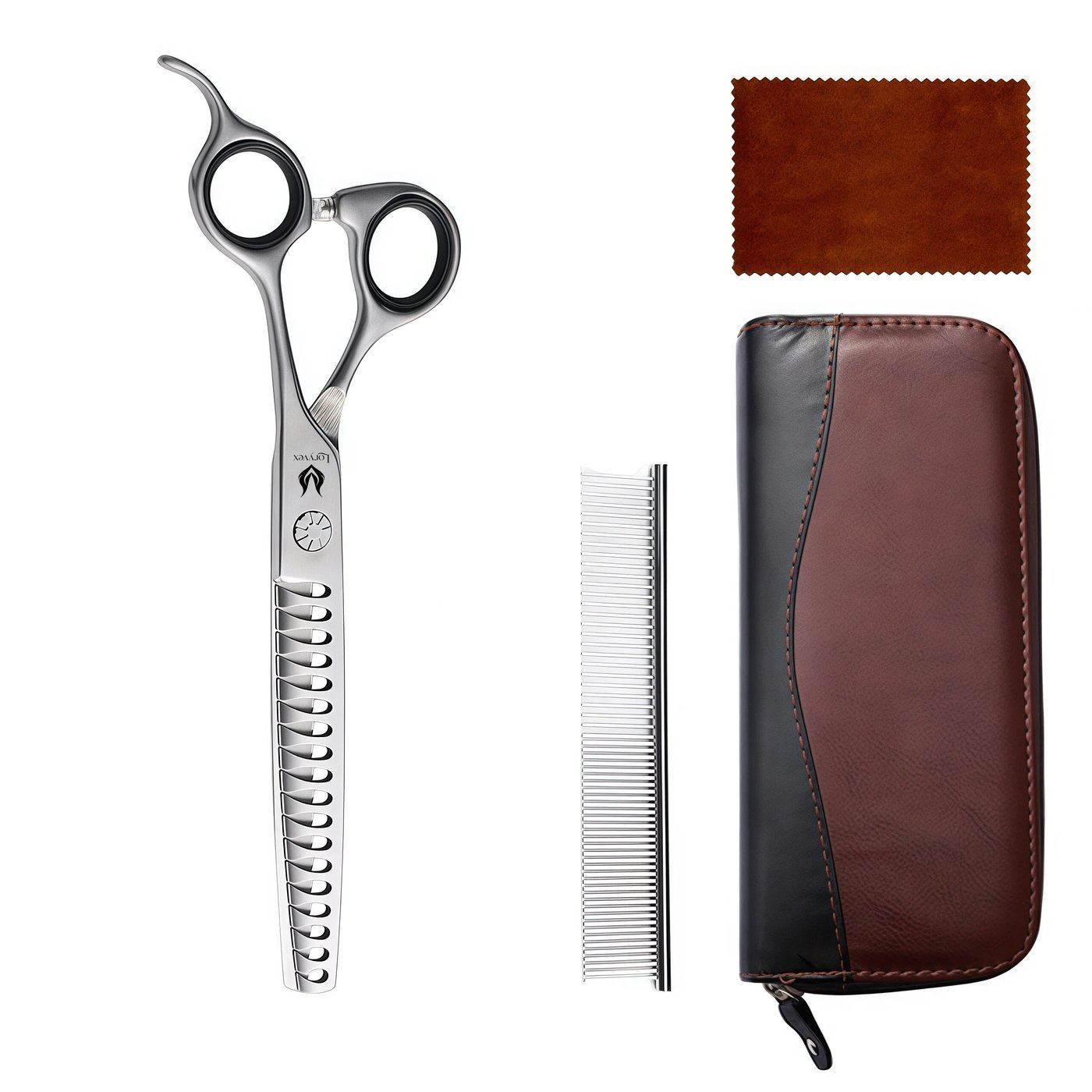 Wide-Tooth Grooming Scissors