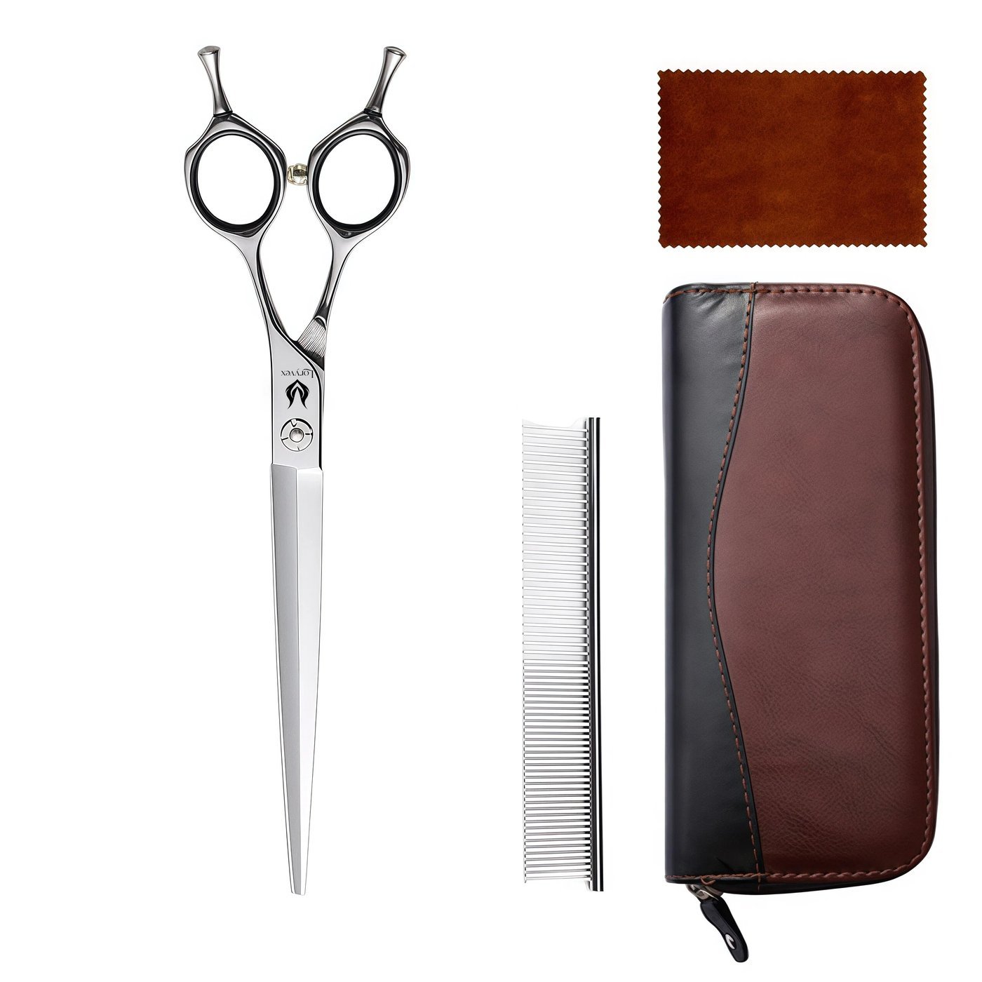 Offset Handle Grooming Straight Scissors